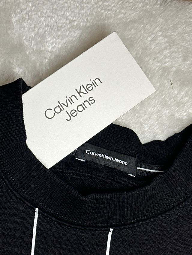 Sudadera Calvin Klein Jeans Negra Nueva