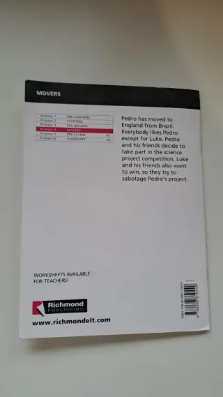 Libro inglés "Pedro's Project". Movers.