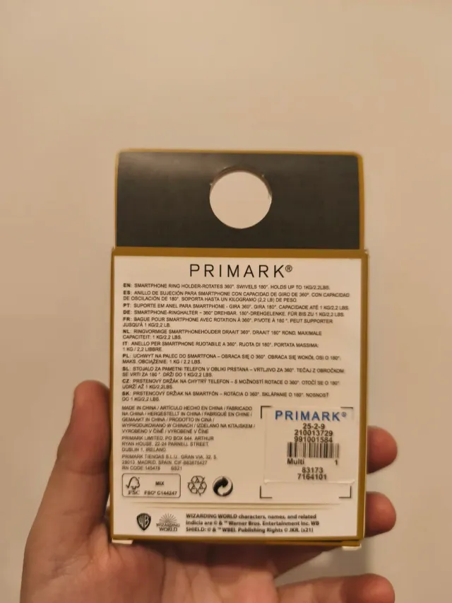 Anillo Soporte Smartphone Harry Potter Hogwarts