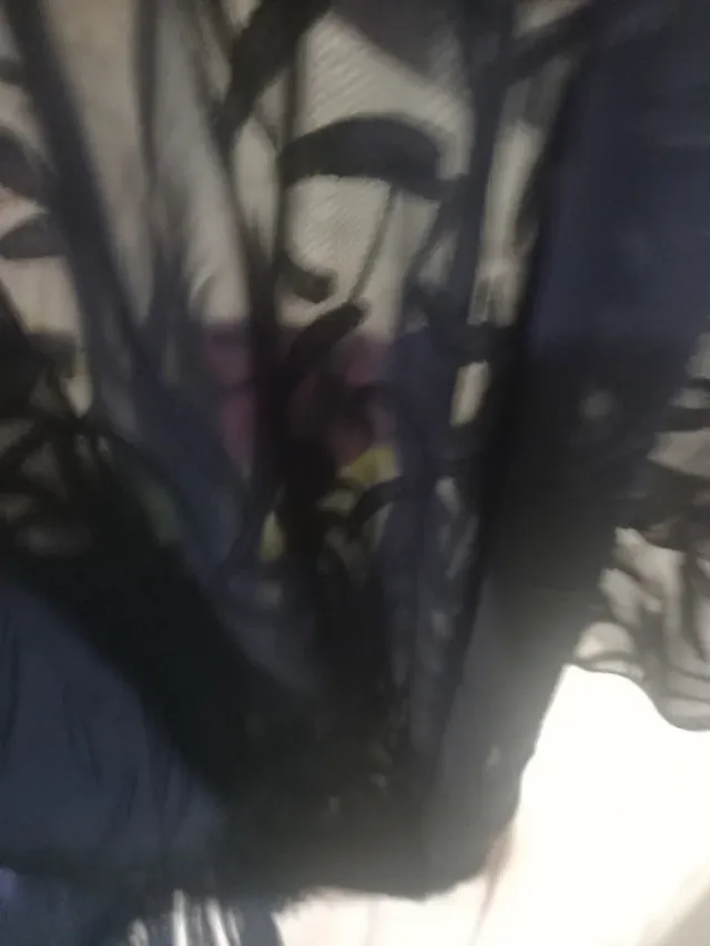 Estola bordada azul oscuro