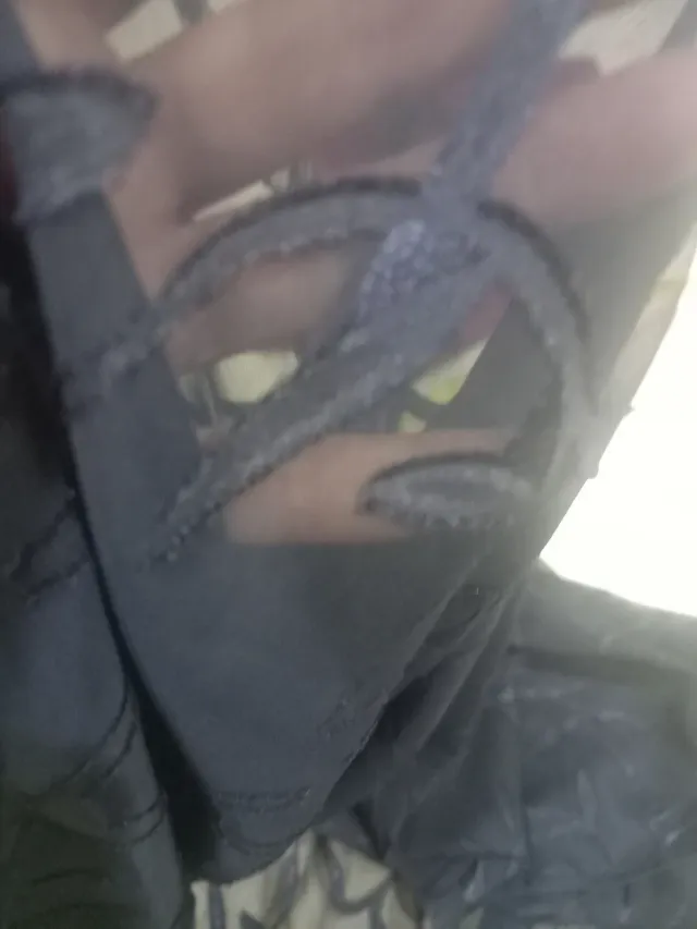 Estola bordada azul oscuro