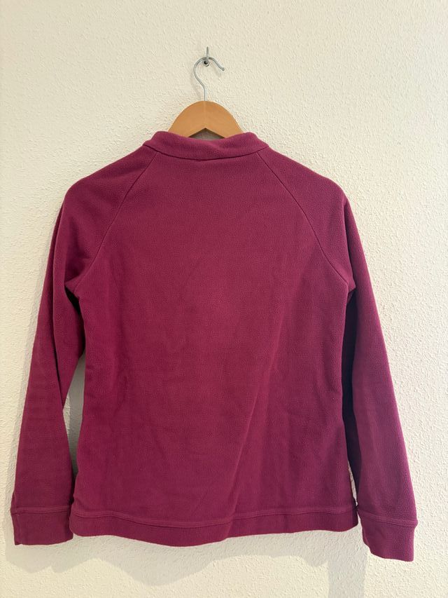 Forro polar morado con cremallera