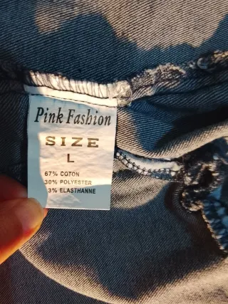 Cazadora vaquera Pink Fashion Talla L