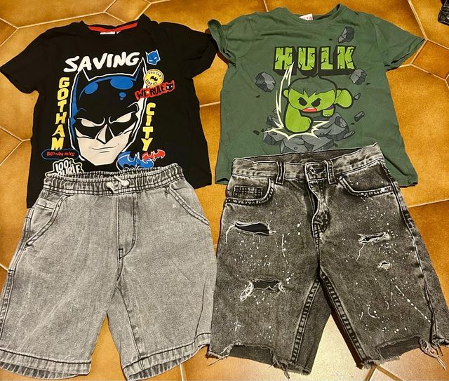 Conjunto Zara Niño Batman y Hulk