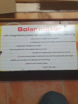 Seguidor solar un eje