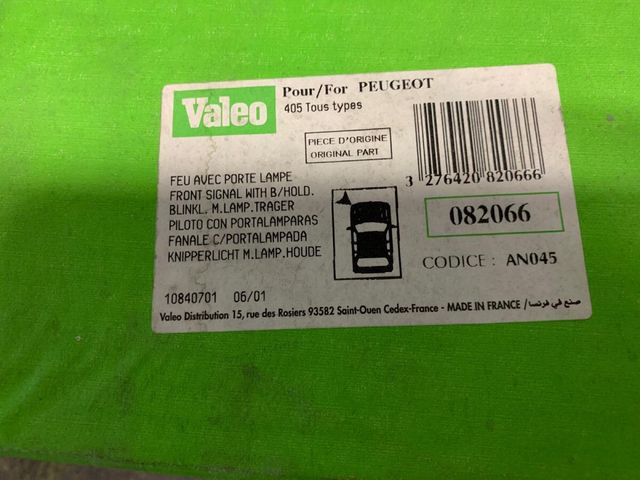 Piloto intermitente Peugeot 405 Valeo NUEVO
