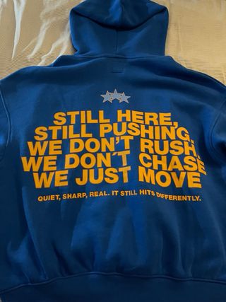 Sudadera Azul Still Moving