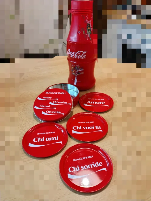 Set Coca-Cola Borraccia e sottobicchieri