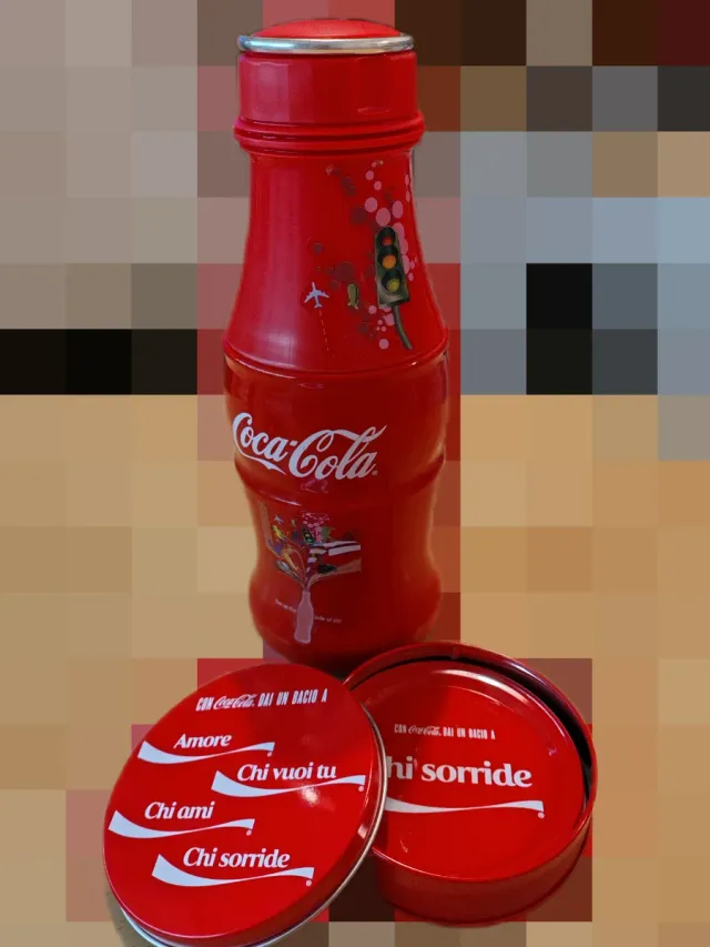 Set Coca-Cola Borraccia e sottobicchieri