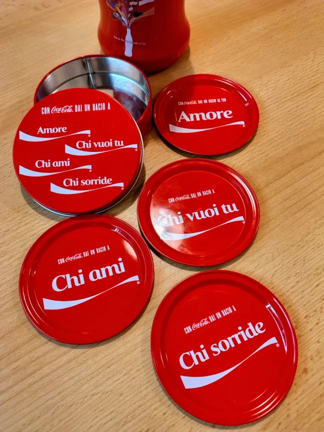 Set Coca-Cola Borraccia e sottobicchieri