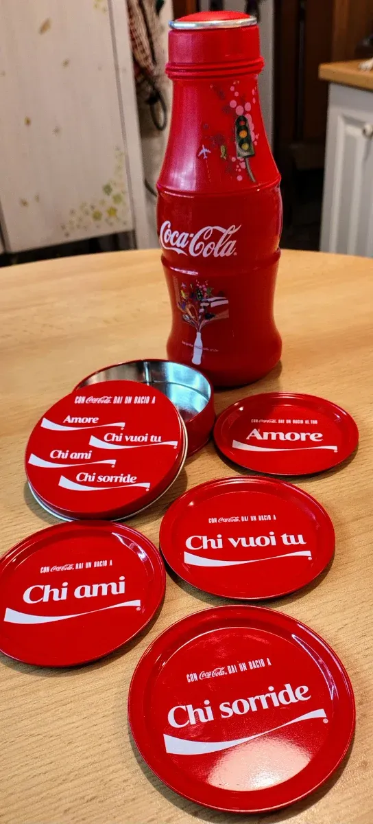 Set Coca-Cola Borraccia e sottobicchieri