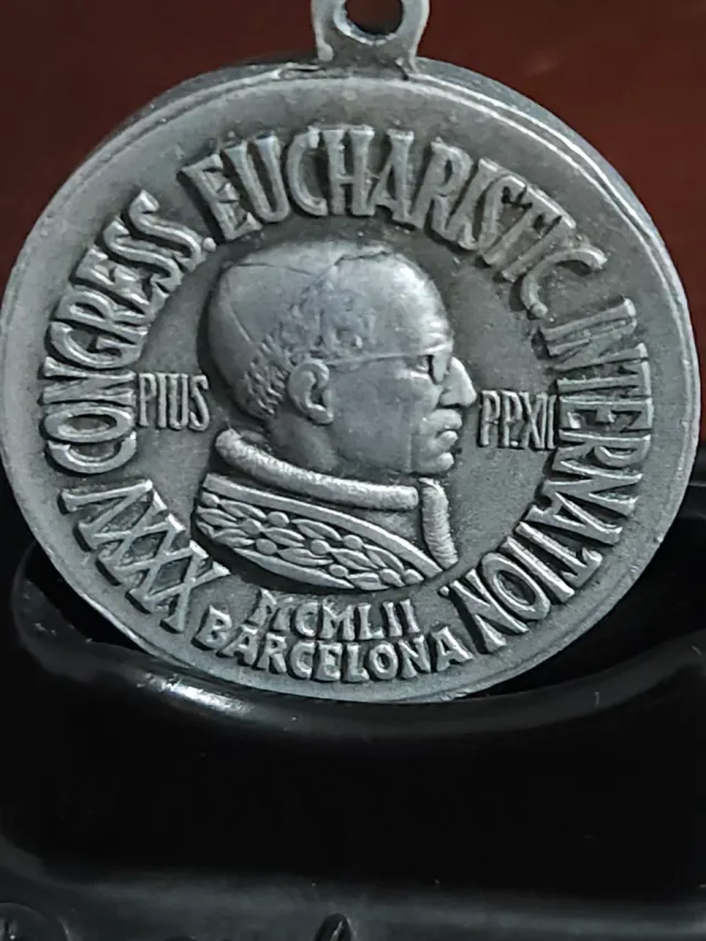 Medaglia Congresso Eucaristico Pio XII Barcellona