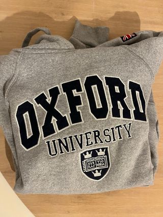 Sudadera Oxford University gris