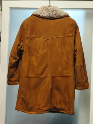 Chaqueta Piel Vintage Mujer Marrón