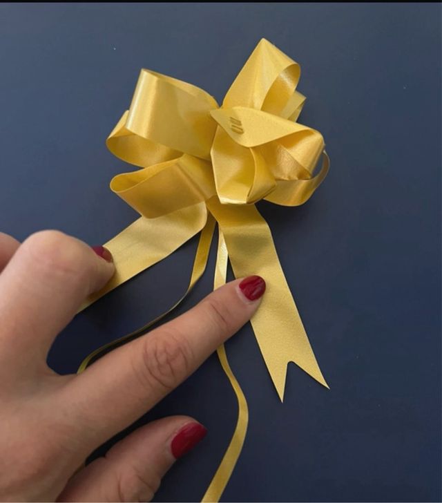 Pack lazos dorados y rojos