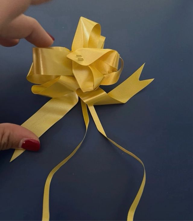 Pack lazos dorados y rojos