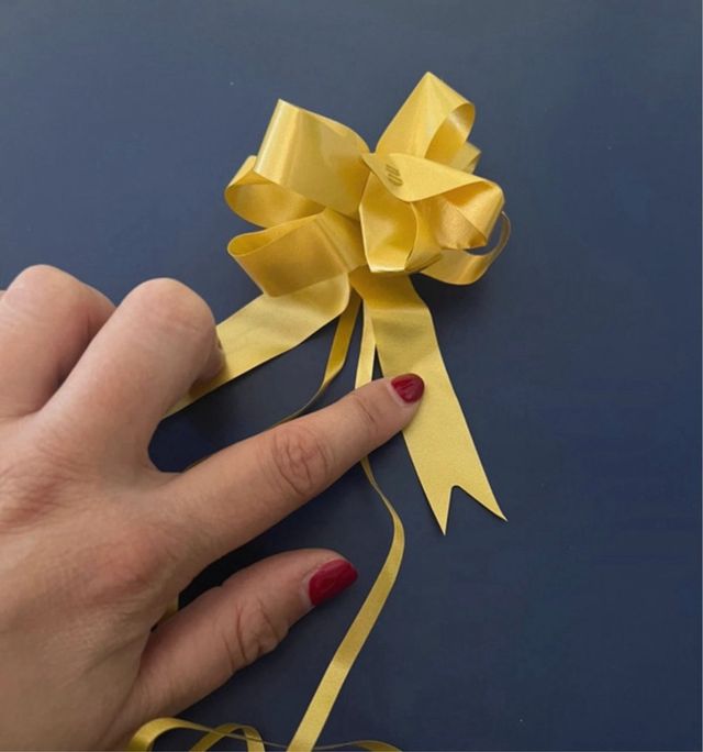 Pack lazos dorados y rojos