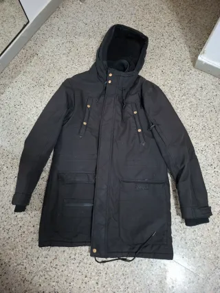 Chaquetón negro hombre
