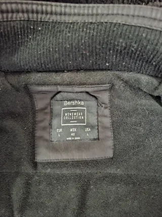 Chaquetón negro hombre