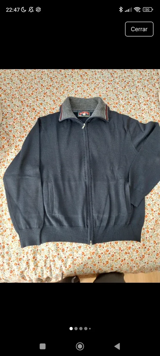 Suéter Lana Merino azul marino