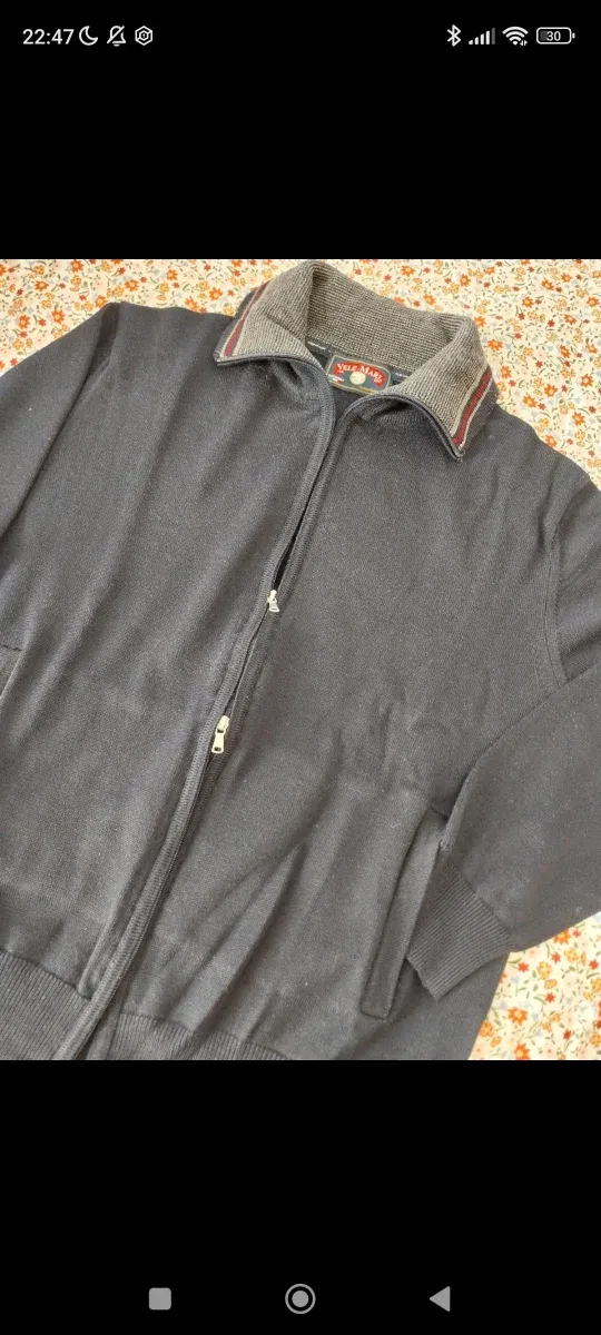 Suéter Lana Merino azul marino