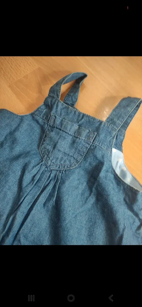 Peto vaquero bebé falda