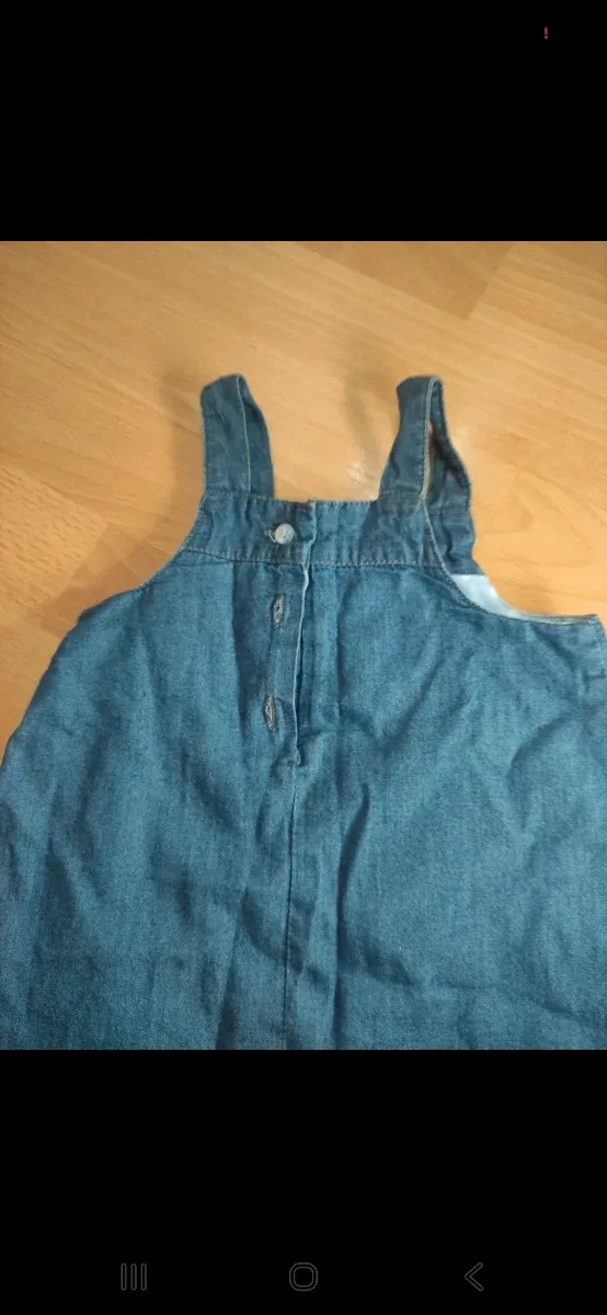 Peto vaquero bebé falda