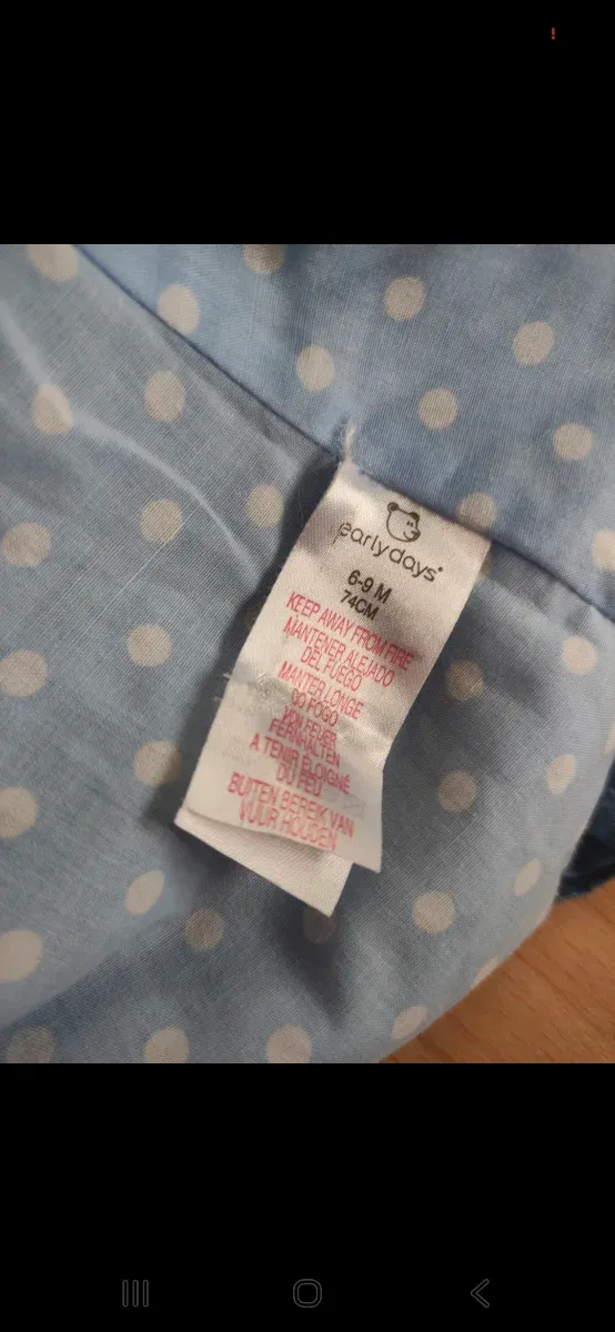 Peto vaquero bebé falda