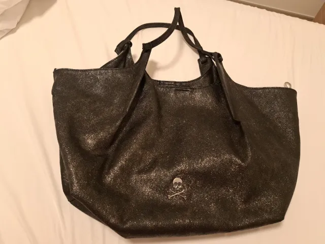 Bolso Scalpers Negro y Plateado