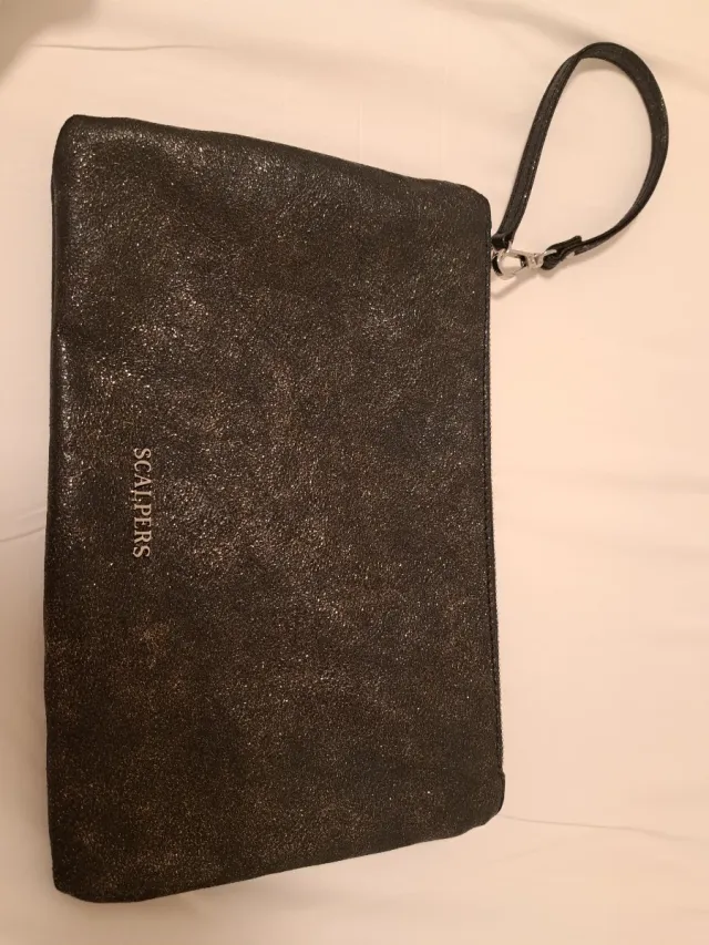 Bolso Scalpers Negro y Plateado
