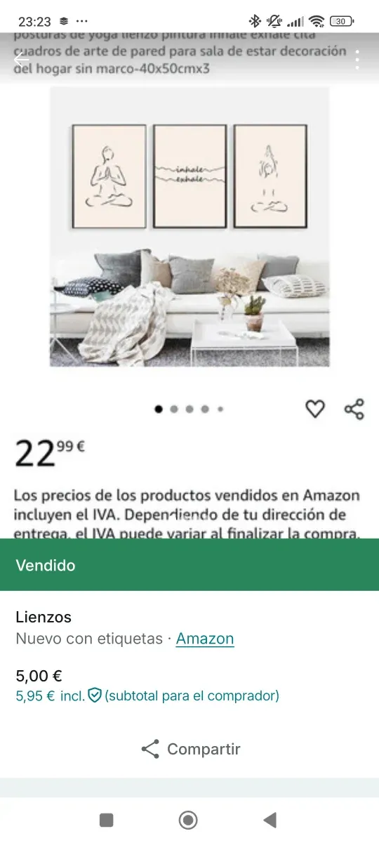 Lienzos de Yoga Abstractos (3 uds)