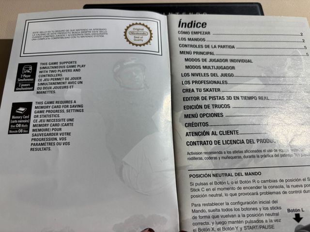 Tony Hawk's Pro Skater 3 GC PAL ESP