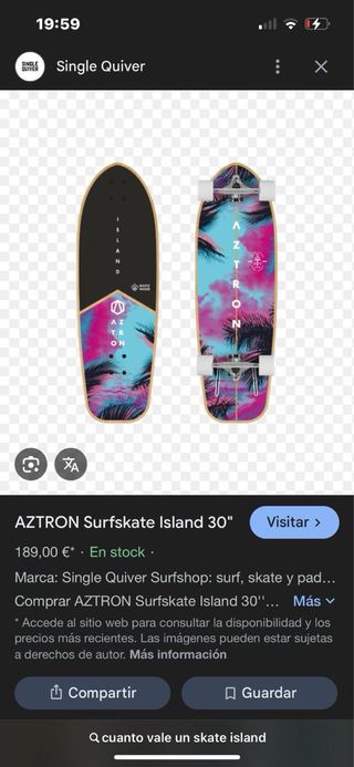 Skate Maple Wood Island Aztron