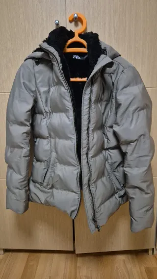 Chaqueta Zara invierno gris