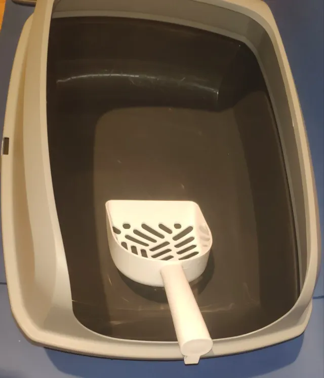 Lote arenero, rascador y bols para gato