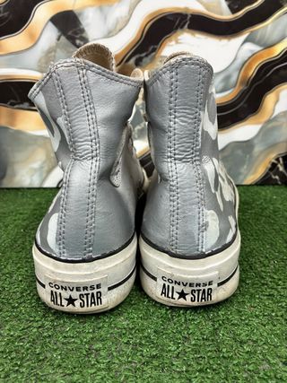 Converse All Star Argento/Bianco Tg 39.5