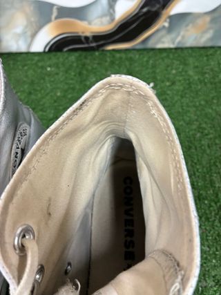 Converse All Star Argento/Bianco Tg 39.5