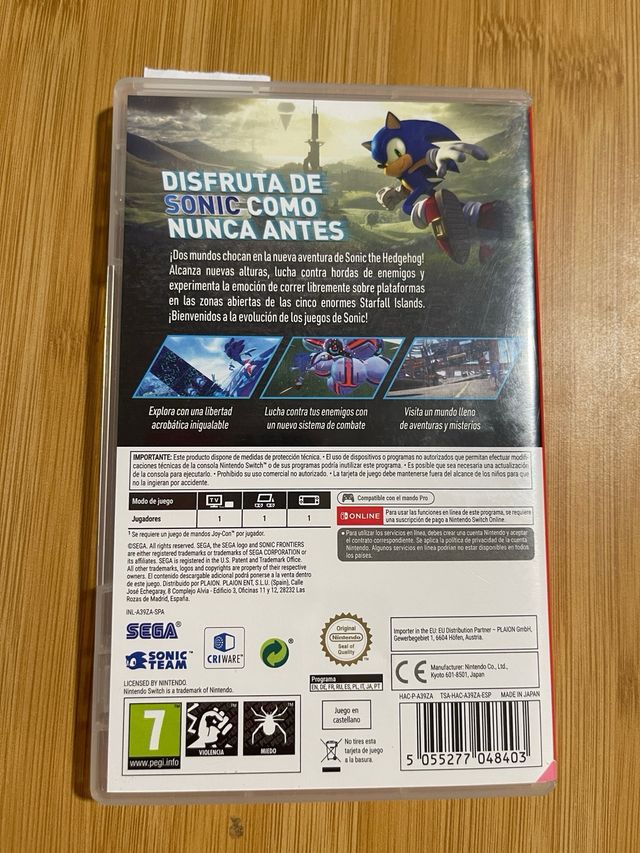 Sonic Frontiers Nintendo Switch