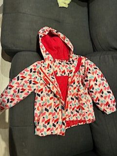Chaqueta de nieve para niña, talla 2-4