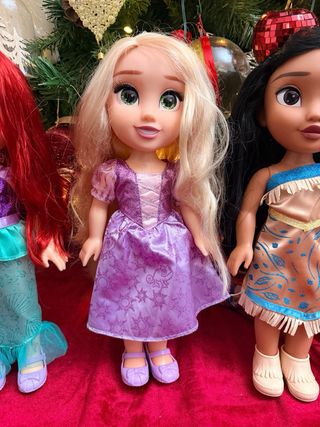 Set 4 Bambole Principesse Disney Ariel Biancaneve