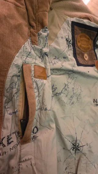 Chaqueta Naketano Talla M Beige/Marrón