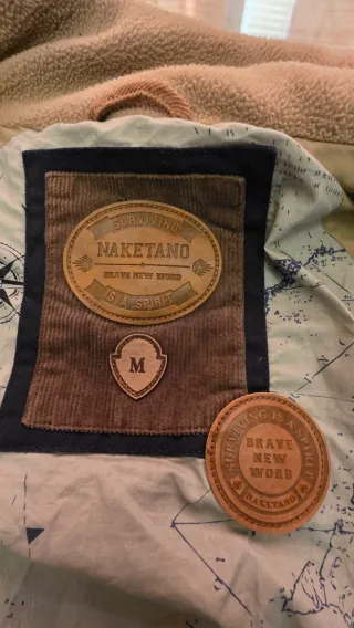 Chaqueta Naketano Talla M Beige/Marrón