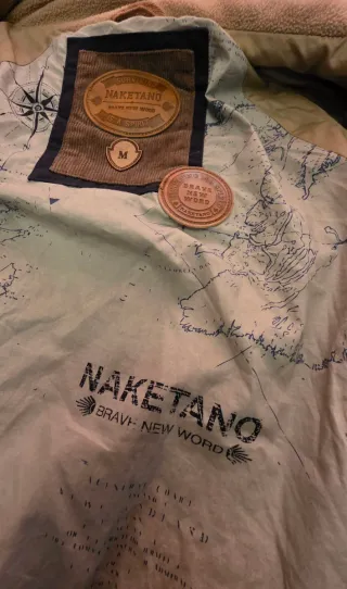 Chaqueta Naketano Talla M Beige/Marrón