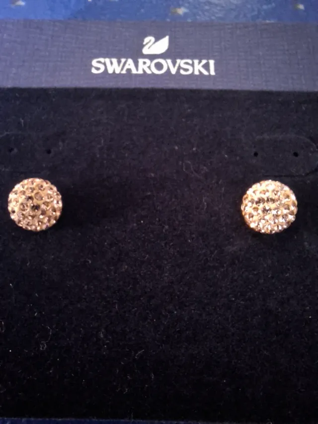 Pendientes Swarovski Circonita Oro Rosa