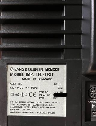 TV Bang & Olufsen MX4000