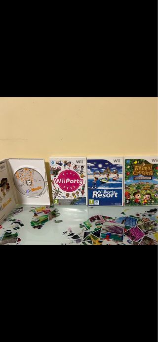 Pacchetto 4 Giochi Wii: Wii Party, Wii Sports Resort, Wii Music, Animal Crossing: Let's Go to the City