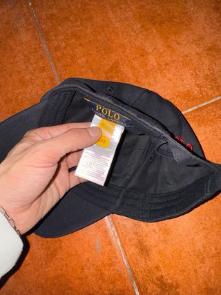 Gorra Polo Ralph Lauren Negra Roja