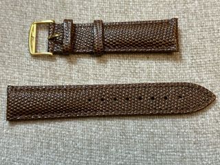 Correa de reloj de piel marrón