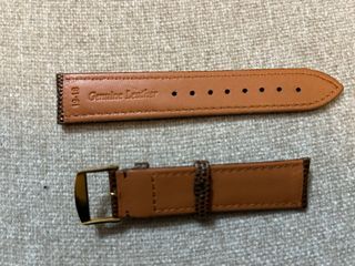 Correa de reloj de piel marrón