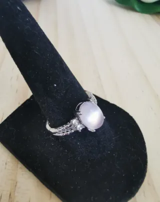 Anillo Ágata Rosa Natural Ajustable